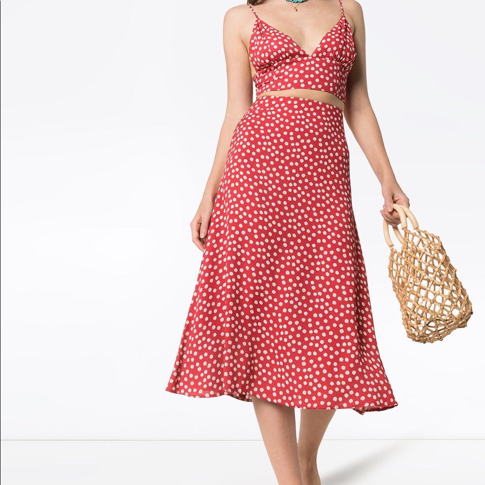 REFORMATION Top & Skirt Set